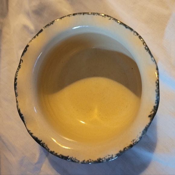 Home & Garden Party Ltd Stoneware Chip Tray and Dip Bowl 1999  Made in USA 2 pc - Picture 5 of 6